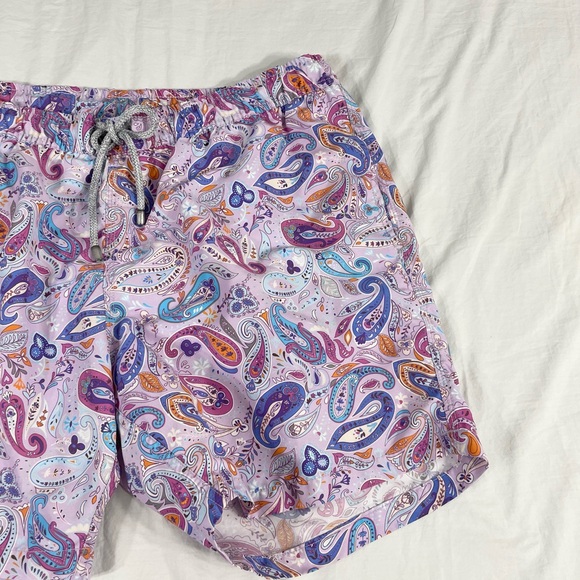 Bluemint Mens Light Purple Overprint Swin Shorts..See Measurements. - Picture 2 of 8